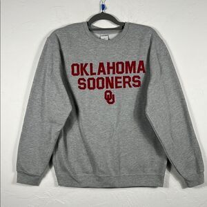 🔥🏈 Vintage OKLAHOMA SOONERS College Embroidered Crewneck Sweatshirt Women Sz M